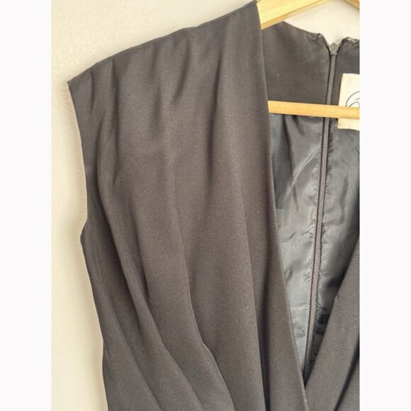 Vtg 90s SCAASI Boutique I.Magnin DESIGNER BOW FRONT Sheath COCKTAIL Dress 4 Silk - Picture 7 of 16